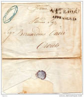 LETTERA CON ANNULLO VITERBO + AFFRANCATA - ...-1850 Préphilatélie