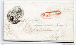 LETTERA CON ANNULLO SALERNO - ...-1850 Préphilatélie