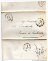 1883  LETTERA CON ANNULLO TREVIGLIO  + ROMANO DI LOMBARDIA - 45° REGGIMENTO FANTERIA BRIGATA  REGGIO - Storia Postale