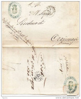 1872 LETTERA CON ANNULLO SALERNO   + COMANDO  42 REGGIMENTO FANTERIA - Dienstmarken