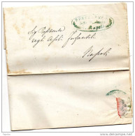 1872  LETTERA  CON ANNULLO NAPOLI - Marcophilie