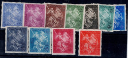 ROMANIA 1939 9TH ANNIVERSARY OF THE ACCEPTANCE OF KING CHARLES II MI 598-608 MNH VF!! - Nuevos