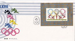 China 1984 J103M 23rd Olympic Games Stamp Sport S/S B.FDC - Ete 1984: Los Angeles