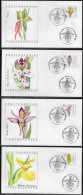 Germany. FDC Mi. 1225-1228. 4 Envelopes.  Welfare: Orchids.   FDC Cancellation On Cachet Special Envelope - 1981-1990