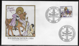 Germany. FDC Mi. 1233.  Christmas 1984.   FDC Cancellation On Cachet Special Envelope No. 15046 - 1981-1990