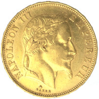 Second-Empire-50 Francs Napoléon III Tête Laurée 1862 Paris - 50 Francs-or