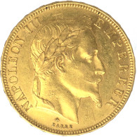 Second-Empire-50 Francs Napoléon III Tête Laurée 1866 Paris - 50 Francs-or