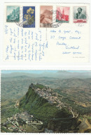 1958 San Marino Cover GARIBALDI  Views FLOWER Etc Stamps Postcard  To GB - Brieven En Documenten