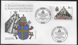 Germany. FDC Mi. 1320.  Pope Johannes Paulus II Visit Kevelaer.  FDC Cancellation On Cachet Special Envelope No. 25484. - 1981-1990