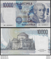 1988 Italia Lire 10.000 A. Volta FDS Rif BI 76C Gigante - Other & Unclassified