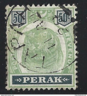 1898 Malaysian States PERAK - SG 75 - 50c. Green And Black - USED - Autres & Non Classés