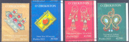 2024. Uzbekistan, Historical Jewerly Of Uzbekistan, 4v, Mint/** - Usbekistan