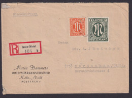 Bizone 35 BZ R Brief MIF Köln Niehl Nach Nordenham 11.4.1946 Kat.-Wert 600,00 - Lettres & Documents