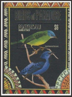 Turquoise Honeycreeper Birds, Grenadines Of St Vincent Mayreau 2011 MNH MS - Uccelli Canterini Ed Arboricoli