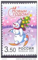 2002. Russia, New Year, 1v Mint/** - Ongebruikt