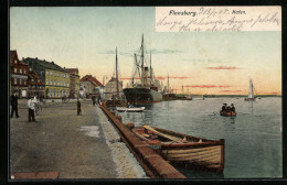 AK Flensburg, Blick Zum Hafen  - Flensburg