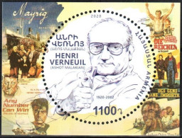 Armenia 2020 100th Anniversary Of Henri Verneuil (Ashot Malakian) Playwright, Filmmaker. SS Quality:100% - Armenia