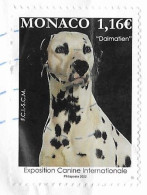 MONACO EXPOSITION CANINE INTERNATIONALE LE DALMATIEN,TIMBRE DE 2022 SEUL SUR LETTRE FLAMME NEOPOST LA FRANCE 2022 - Cartas & Documentos