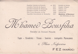 MAROC(FEZ) PUBLICITE MAGASIN BOUSFIHA - Fez