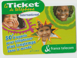 TC24 - 3 TICKETS TELEPHONE , Lettres Différentes, Pour 1 € - Mobicartes (recharges)