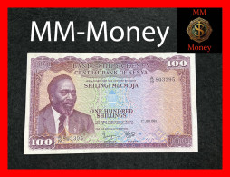 KENYA  100 Shilingi  1.7.1969  P.  10  *first Date*  AXF   [MM-Money] - Kenya