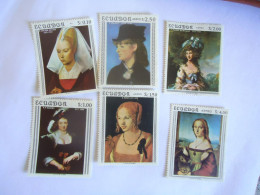 ECUADOR MNH  6  STAMPS  PAINTING FAMOUS DURER RUBENS MANET .... - Equateur