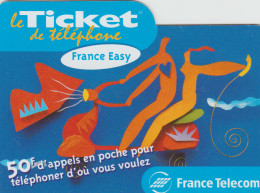 TC24 - 3 TICKETS TELEPHONE EASY BLEU, 50 F, Dates Différentes, Pour 2 € - Per Cellulari (ricariche)