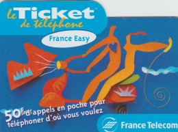 TC24 - 3 TICKETS TELEPHONE EASY BLEU, 50 F, Dates Différentes, Pour 2 € - Kaarten Voor De Telefooncel (herlaadbaar)