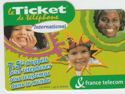 TC24 - 4 TICKETS TELEPHONE , Lettres Ou Dates Différentes, Pour 1 € - Per Cellulari (ricariche)