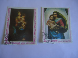 ECUADOR USED 2  STAMPS FAMOUS   PAINTING - Otros & Sin Clasificación