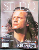 Revue STUDIO Magazine N° 37 Mai 1990 Christophe Lambert "Highlander II" - Paul Newman - Sandrine Bonnaire - Vincent * - Cine