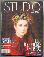 Revue STUDIO Magazine N° 58 Février 1992 Catherine Deneuve "Indochine" De Régis Wargnier - Les 100 Films De 1992 - * - Cine