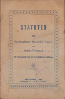 Statuten Des Karánsebeser Gewerbe Sparr- Und Credit-Vereines, 1907 C1109 - Old Books