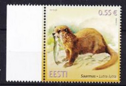 2015. Estonia. Eurasian Otter (Lutra Lutra). MNH. Mi. Nr. 836 - Estland