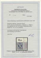 BiZone: MiNr. 34 A A Z R4,postfrisch Im Eckrand Mit Bogenzählnummer, BPP Attest - Postfris