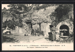 CPA Vouvray, L`Echeneau, Habitations Dans Le Rocher  - Vouvray