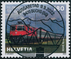 Suisse - 2022 - Bahnstrecke A•FL•CH - Blockausschnitte - Ersttag Voll Stempel ET - Used Stamps