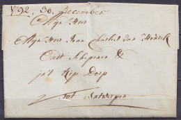 L. Datée 27 Décembre 1792 De LIER Pour ANTWERPEN - 1714-1794 (Paises Bajos Austriacos)
