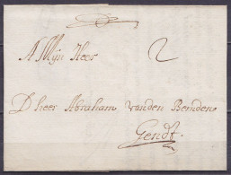 L. Datée 24 Mars 1703 De ANTWERPEN Pour GENDT (Gand) - Port "2" - 1621-1713 (Spanische Niederlande)