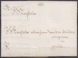 L. Datée 30 Juillet 1680 De ANTWERPEN Pour GENDT (Gand) - 1621-1713 (Paesi Bassi Spagnoli)