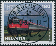 Suisse - 2022 - Bahnstrecke A•FL•CH - Blockausschnitte - Ersttag Voll Stempel ET - Gebraucht