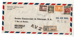 Thailand / Rama 9 / Airmail / A V 2 Mail / Belgium - Tailandia