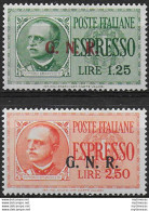 1943 Repubblica Sociale Espressi G.N.R. Brescia III MNH Sassone N. 19III/20III - Andere & Zonder Classificatie