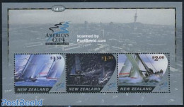 New Zealand 2002 Americas Cup S/s, Mint NH, Sport - Transport - Sailing - Ships And Boats - Neufs