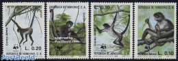 Honduras 1990 WWF, Monkeys 4v, Mint NH, Nature - Animals (others & Mixed) - Monkeys - World Wildlife Fund (WWF) - Honduras