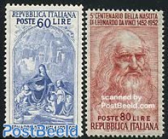 Italy 1952 Leonardo Da Vinci 2v, Mint NH, Art - Leonardo Da Vinci - Altri & Non Classificati