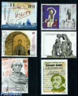 North Macedonia 2010 Mixed Issue 6v, Mint NH, History - History - Art - Authors - Sculpture - Ecrivains