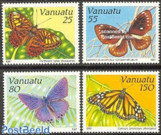 Vanuatu 1991 Butterflies 4v, Mint NH, Nature - Butterflies - Vanuatu (1980-...)