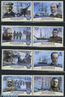 South Georgia / Falklands Dep. 2011 Explorers 8v (4x [:]), Mint NH, History - Science - Transport - Decorations - The .. - Militaria