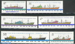 Poland 1961 Ship Building 6v, Mint NH, Transport - Ships And Boats - Unused Stamps